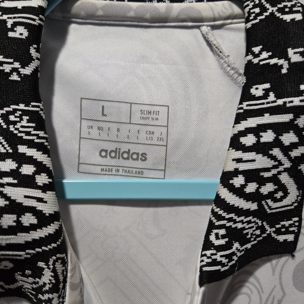 adidas White and Black Soccer Jersey - Picture 2 of 4